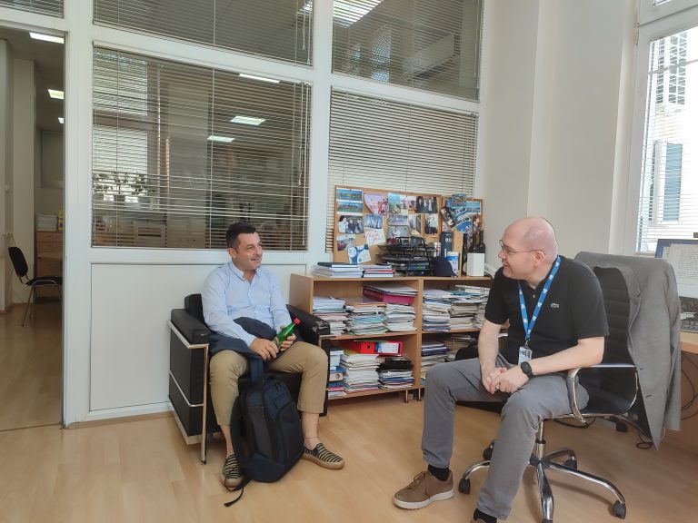 GUESTS: Emiliano Chiezzi visited the Institute of Physics Belgrade